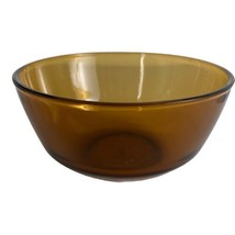 Anchor Hocking Glass Mixing Bowl Amber Heavy Glass #457 Oven Proof USA  - $19.25