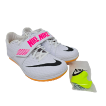 Nike High Jump HJ Elite Track Field Spikes Men&#39;s Size 7.5 White 806561-1... - £62.62 GBP