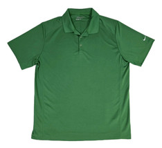 Nike Golf Tour Performance Dri-Fit Solid Green Polo Shirt Men&#39;s XL Moist... - $22.65