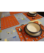 Placemats Circle Round Designs Felt Table Mats Set of 2 Large size 44 x ... - $27.68 CAD