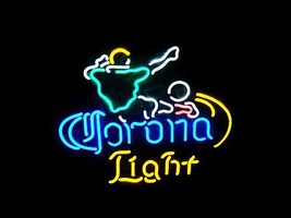 Corona Light Beer Bar Neon Light Sign 16&#39;&#39; x 14&#39;&#39; - £402.27 GBP
