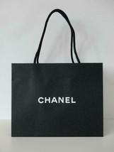 New CHANEL Black Paper Gift Medium Shopping Gift Bag 11.75&quot; x 9.5&quot; x 5.0&quot; - £17.11 GBP