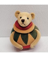 H.C. Accents Boyds Plush Bear Christmas Ball Ornament 2001 Red Green  Brown - $24.65