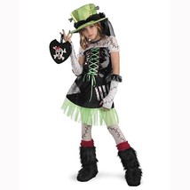 Monster Bride Gothic Punk Rock Green Halloween Costume LG 12 -14 NEW - $13.95