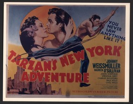 Tarzan&#39;s New York Adventure-Johnny Weissmuller-8x10-Colored- Still - £23.11 GBP