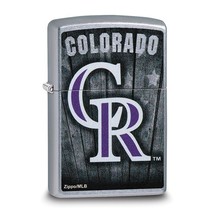 Zippo® MLB®  Colorado Rockies Street Chrome™ Lighter - £27.51 GBP