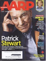 Patrick Stewart / Barbara Walters In Aarp Magazine Apr/May 2014 - £6.28 GBP