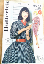 Vintage Sewing Pattern Butterick 9941 ca. 1960  Raglan Sleeve shirtdress - £3.04 GBP