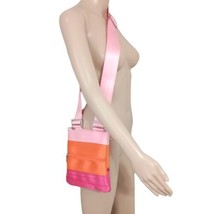 Maggie Bags Seatbelt Bag Crossbody Purse Pink Orange Zippers Colorful Ad... - $49.48