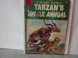 Vintage RARE Dell Giant Comic Tarzan&#39;s Jungle Annual 1956 no.5 Edgar Rice Burrou - £23.98 GBP