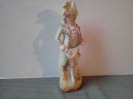 Vintage 1940s Halsey Imported Bisque Victorian Musician Man Figurine Col... - £31.06 GBP