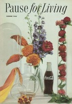 Pause for Living Summer 1960 Vintage Coca Cola Booklet Mid Century Home Decor - £7.73 GBP