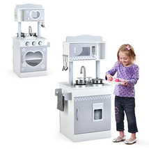 Chef Pretend Kitchen Playset with Cooking Oven and Sink for Toddlers - Color: W - £110.34 GBP