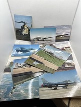 Lot Of 16 Vintage Postcards Unused -Military Aircraft - £23.39 GBP