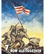 Desperate Enterprises War Bonds - Iwo Jima Tin Sign, 12.5&quot; W x 16&quot; H - £13.22 GBP