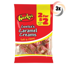 3x Bags Gurley's Goetze's Caramel Creams Chewy Candy | 2.25oz | Fast Shipping - $12.01