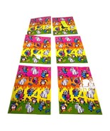 Vintage Big Lot 6 sheets Halloween Lisa Frank stickers PANDA GHOSTS S256... - £73.54 GBP