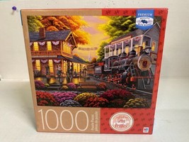 Geno Peoples 1000 Piece Puzzle 6052273 A Warm Welcome Scene Pre-Owned MB - £10.11 GBP