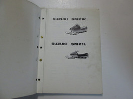 1974 Suzuki Snowmobile SM21 K/L Parts Catalog Manual STAINED WORN FACTOR... - $31.30