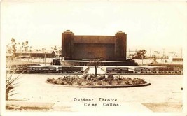 Outdoor Theater Camp Callan US Army Anti-Aircraft Artillery La Jolla CA postcard - £5.51 GBP