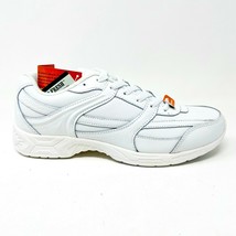 Genuine Grip Slip Resistant White Womens Leather Work Crew Shoes - £15.60 GBP