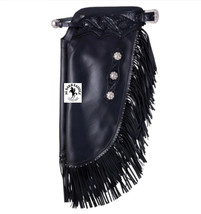 Black Softy Leather Western Chinks/ Chaps Basket Tooled And Free Shipping - $2,391.83 MXN+