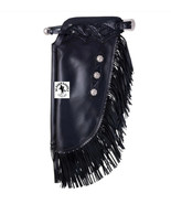 Black Softy Leather Western Chinks/ Chaps Basket Tooled And Free Shipping - $250.00