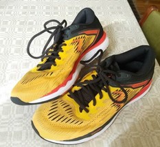 361 Degrees Mens Sensation 4 Y906-2309 Yellow Running Shoes Lace Up Size 8 - $31.92