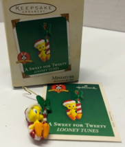 Hallmark Mini A Sweet For Tweety Bird Looney Tunes Christmas Ornament Nib - £7.75 GBP