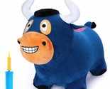 Bouncy Pals Bull Hopper Toy, Toddler Plush Bouncing Horse, Kids Inflatab... - £42.48 GBP