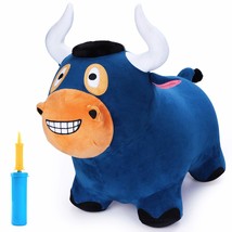 Bouncy Pals Bull Hopper Toy, Toddler Plush Bouncing Horse, Kids Inflatable Ride  - £50.35 GBP