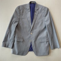 NEW Chaps Ralph Lauren 42R Blue White Stripe Stretch Blazer Sport Coat Jacket - £50.28 GBP