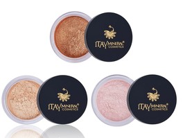 Itay Mineral Mica Eye Shimmer #1 ELEGANCE,#35 Purity #4 Bronze Carnival 3.5 Gr - £18.99 GBP