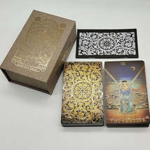 Gold Foil Tarot Deck | Classic Waite Glazed Gold Tarot Cards | Luxury Di... - £33.30 GBP