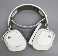 CORSAIR HS80 RGB Wireless Gaming Headset for PC, Mac, PS5, PS4 - White image 9