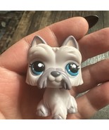 LITTLEST PET SHOP PURPLE SCOTTIE DOG BLUE EYES PUPPIES LPS TERRIER #1201 - $13.02 CAD