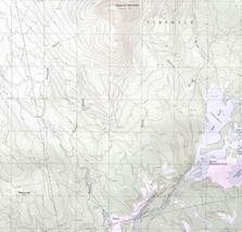 Map Ebeemee Mountain Maine 1988 Topographic Geo Survey 1:24000 27 x 22&quot; TOPO5 - £35.40 GBP