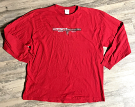 Vtg Texas Tech TTU Red Raiders Majestic NCAA FOOTBALL Embroidered T-Shir... - £12.16 GBP