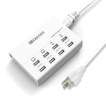 Usb Charger, 8 Ports Charging Station 50W/10A Multi Port Usb Charging  - £32.57 GBP