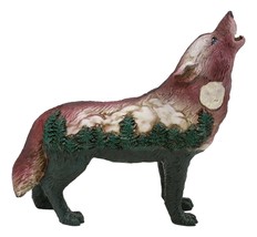 Big Tree Forest Native Tribal Howling Wolf Totem Spirit Figurine Collect... - £21.62 GBP