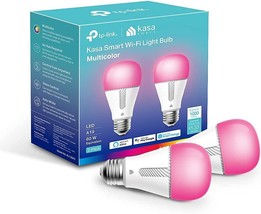 Kasa Smart Wifi Light Bulb (Kl135P2), White, 2-Pack, 11W, A19, 2.4Ghz Only, 1000 - £28.40 GBP