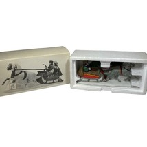 Vtg 1986 Dept 56 Heritage Village Collection Sleigh ride Horses #65110 Box READ - £7.52 GBP
