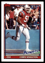 1991 Topps #613 Chris Singleton New England Patriots - £1.37 GBP