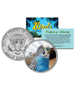 BLUE PARAKEET BIRD JFK Kennedy Half Dollar US Colorized Coin - £6.70 GBP