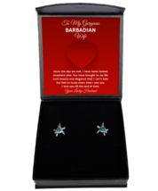 Barbadian Wife Earrings Gifts - Turtle Ear Rings Jewelry Valentines Day  - £39.29 GBP