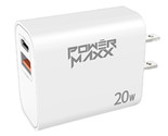 20W PD &amp; QC Dual Port Wall Charger Adapter ONLY For T-Mobile REVVL 7 5G - W - £8.52 GBP