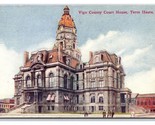 Vigo County Court House Terre Haute Indiana IN DB Postcard Y4 - £3.07 GBP