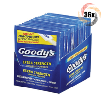 Full Box 36x Packs Goody&#39;s Extra Strength Pain Relief Powders ( 2 Stick ... - $36.41