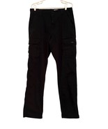 Wrangler Relaxed Fit Black Cargo Pants 34 x 34 Cotton Spandex Pockets - $363.83 MXN