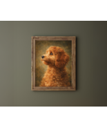 Cavapoo Wall Art Printable | Classic Dog Portrait Painting | Digital Download - $3.00
